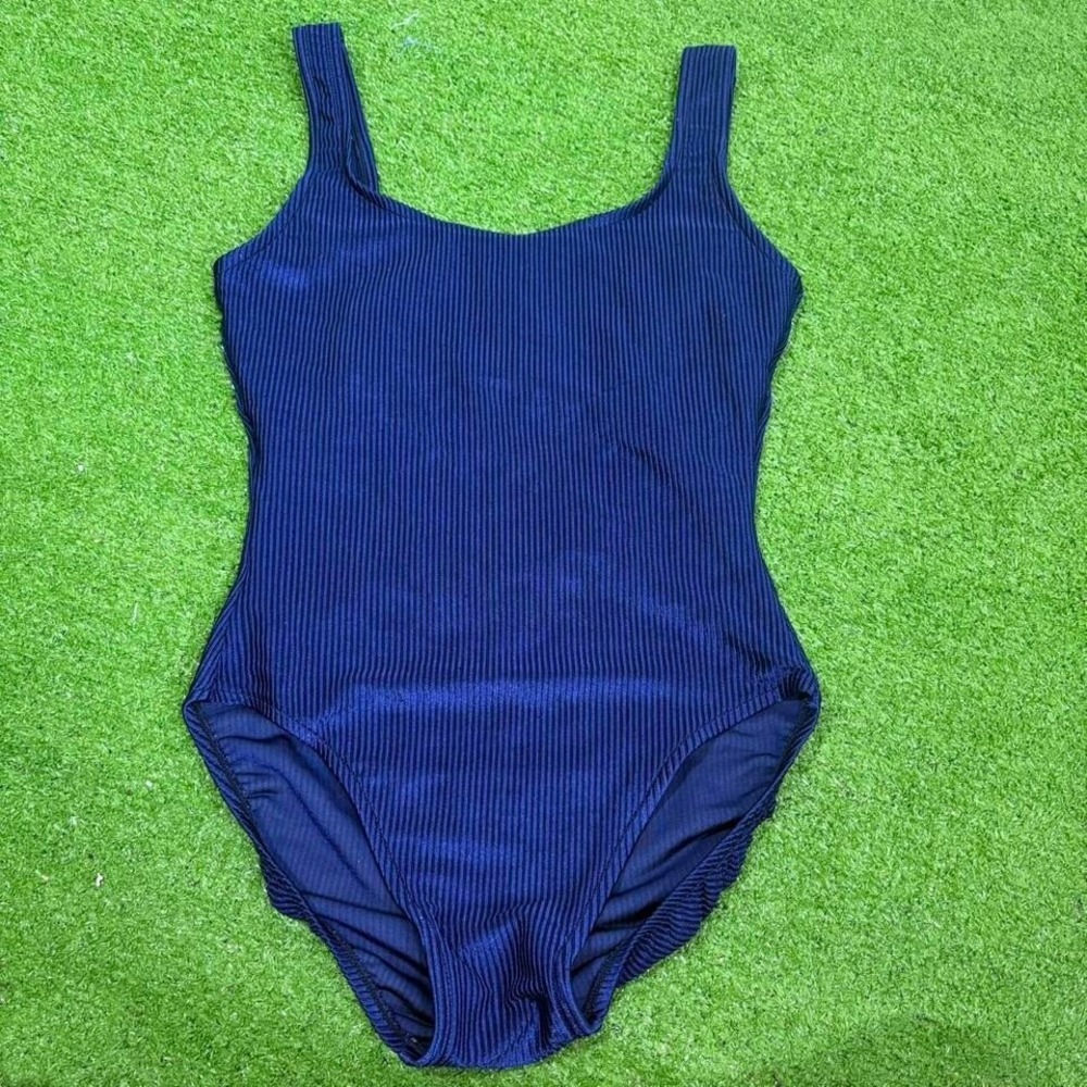 Vintage White Stag Women's 12 Blue One Piece Bathing Suit Swim Beach‎